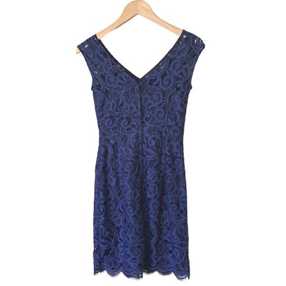 Lilly Pulitzer Rosaline Dress in Bright Navy About Face Lace Size 0 - Picture 8 of 9